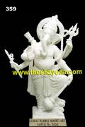 Manufacturers Exporters and Wholesale Suppliers of Marble Standing Ganesha Idols Jaipur Rajasthan